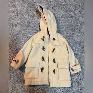 Janie and Jack wool blend Tan Toggle English Coat